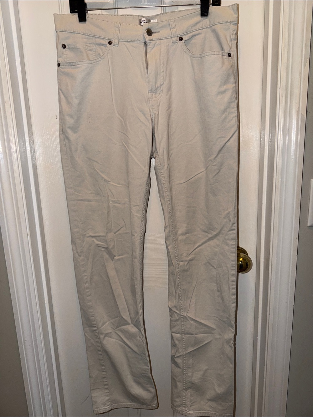 Peter Millar Men's Light Beige Chino Pants 33x34